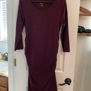 Isabel Maternity striped dress